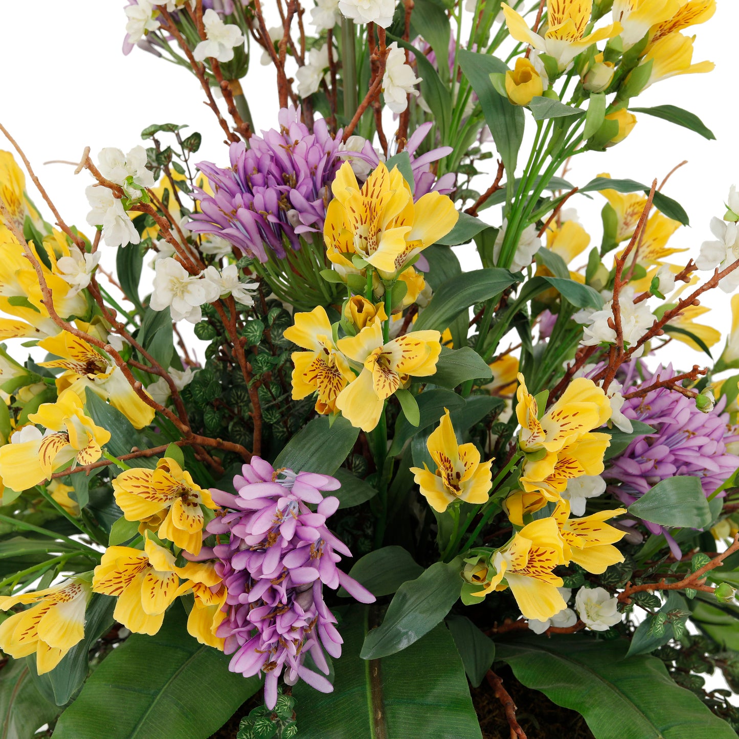 تنسيق زهور مع زهور متعددة الألوان | المعرض