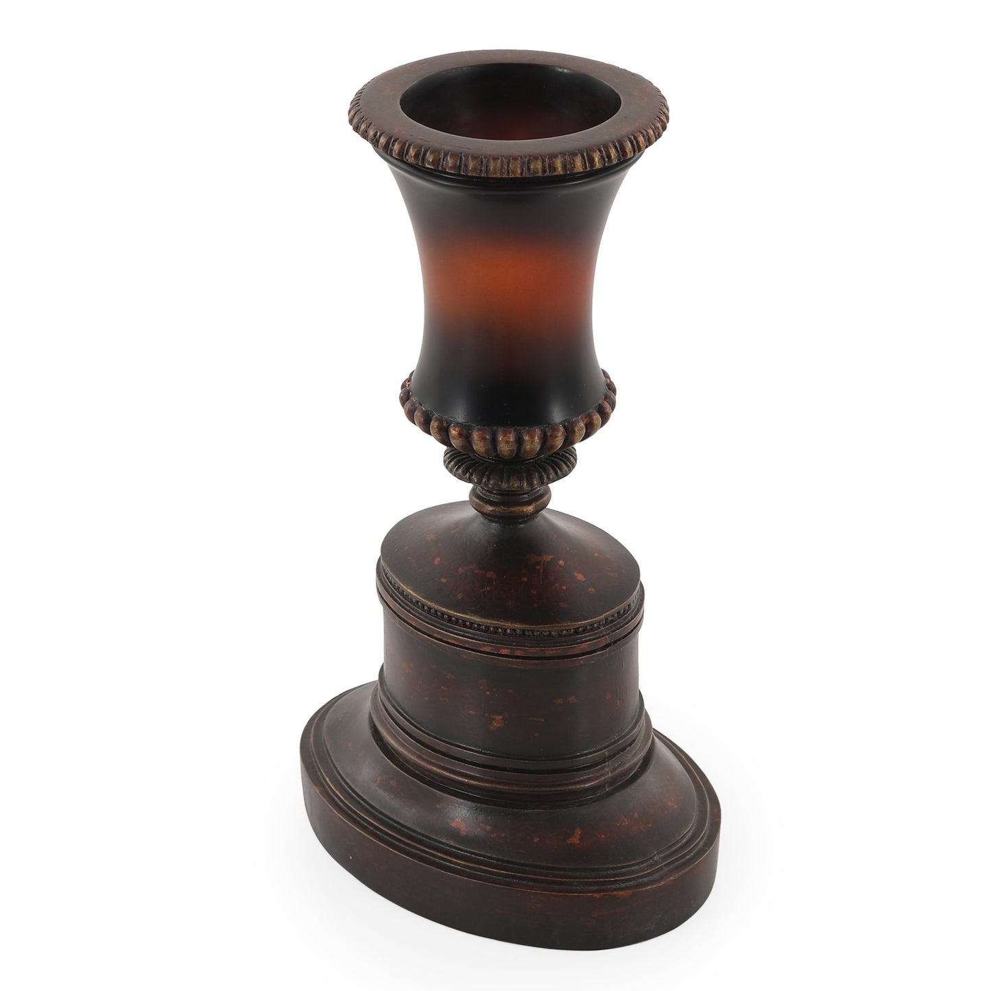 مرطبان كلاسيكي - قطر 10 بوصات × ارتفاع 23 بوصة - كهرماني/برونزي