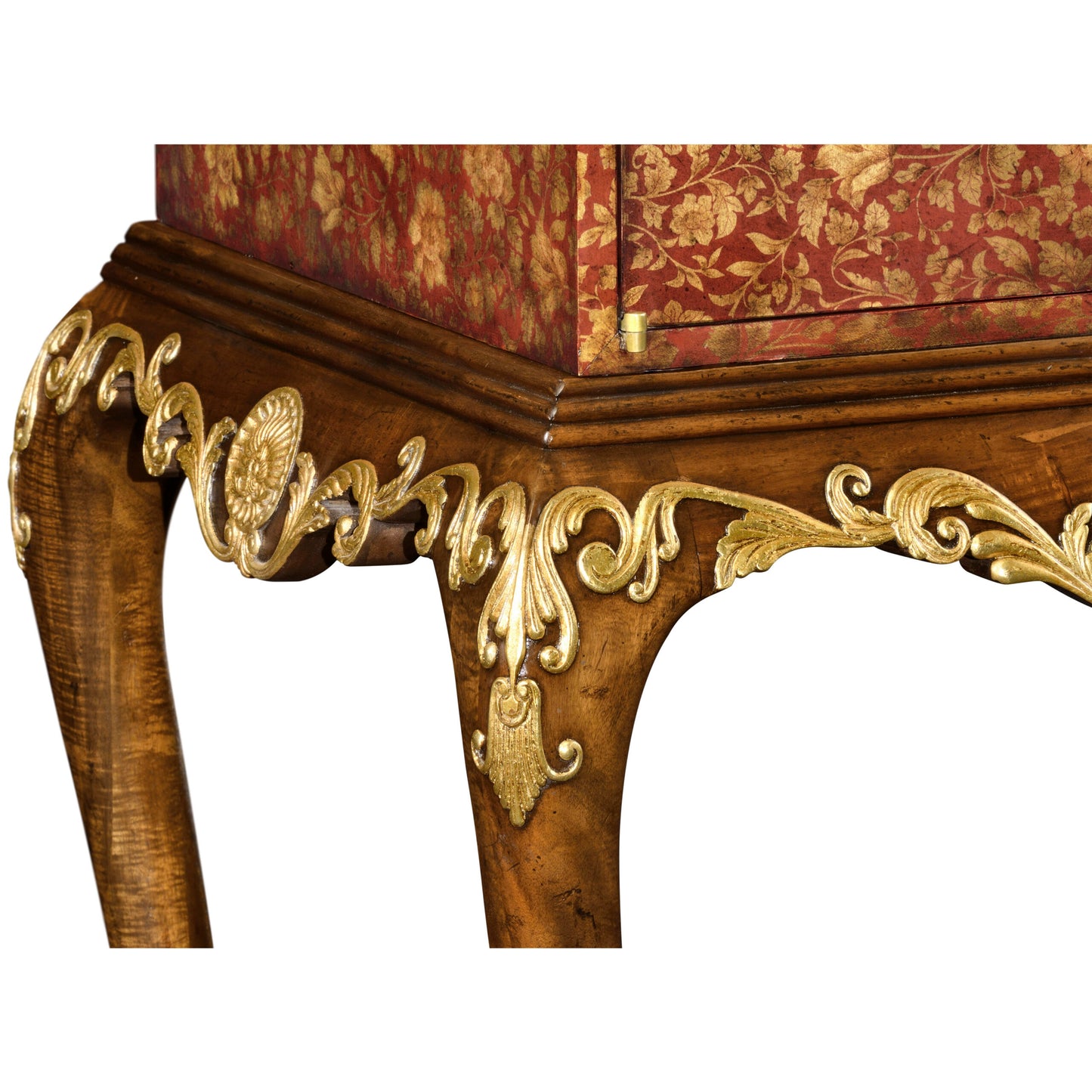 Red Chinoiserie Drinks Cabinet | Jonathan Charles