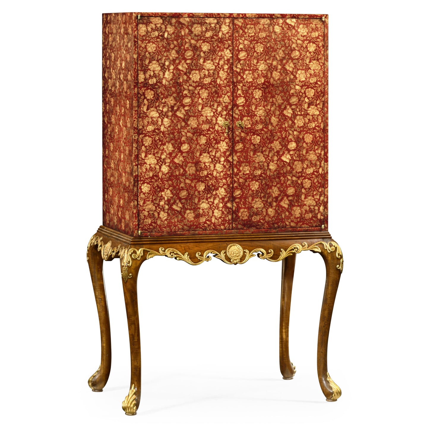 Red Chinoiserie Drinks Cabinet | Jonathan Charles
