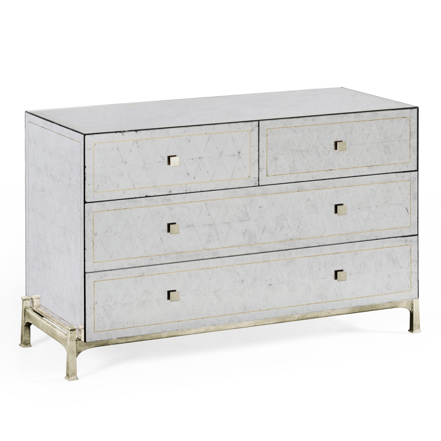 Églomisé & Silver Large Chest of Drawers | Jonathan Charles