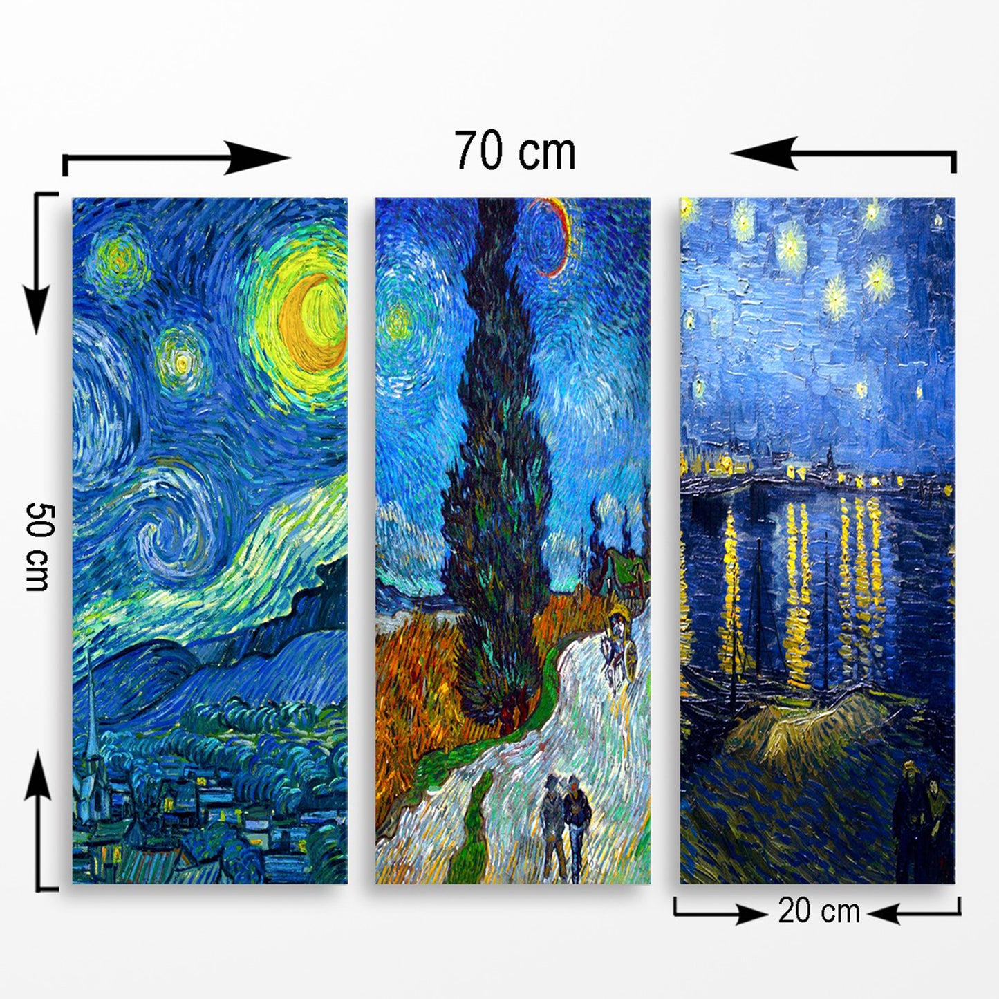 Landscape Decorative MDF Painting (3 Pieces)