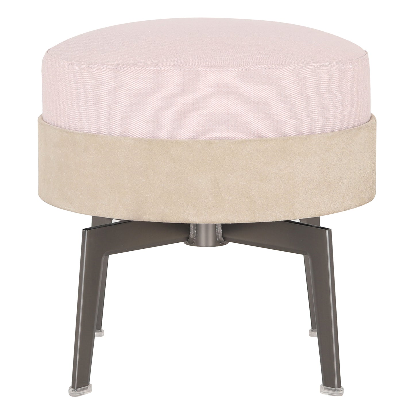 مسند من الجلد الوردي يشعرك بالرضا | كرسي غرفة المعيشة