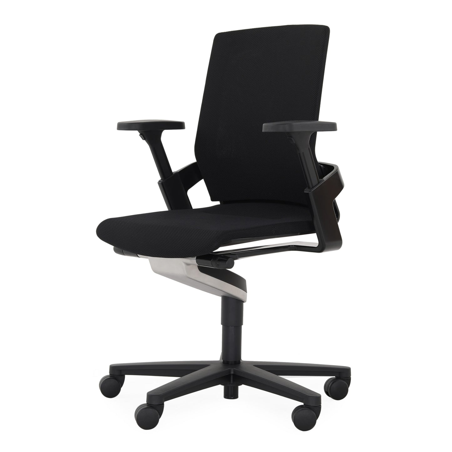 On. Black Fabric Swivel Task Chair