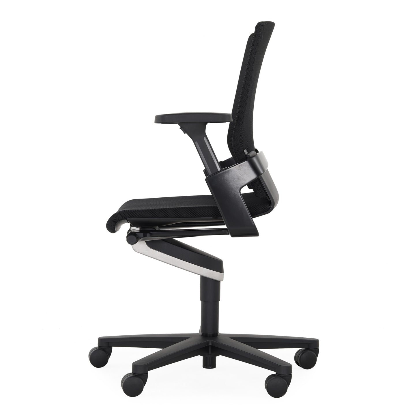 On. Black Fabric Swivel Task Chair