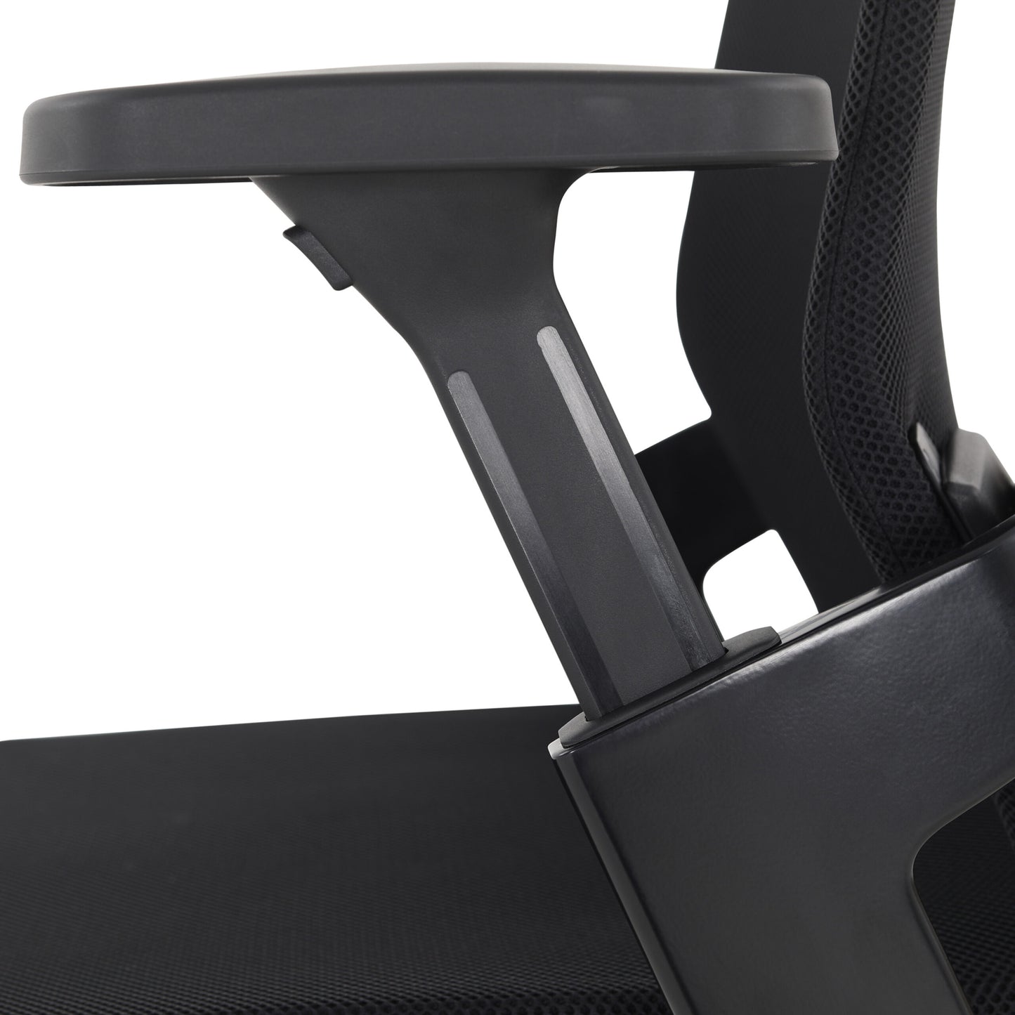 On. Black Fabric Swivel Task Chair