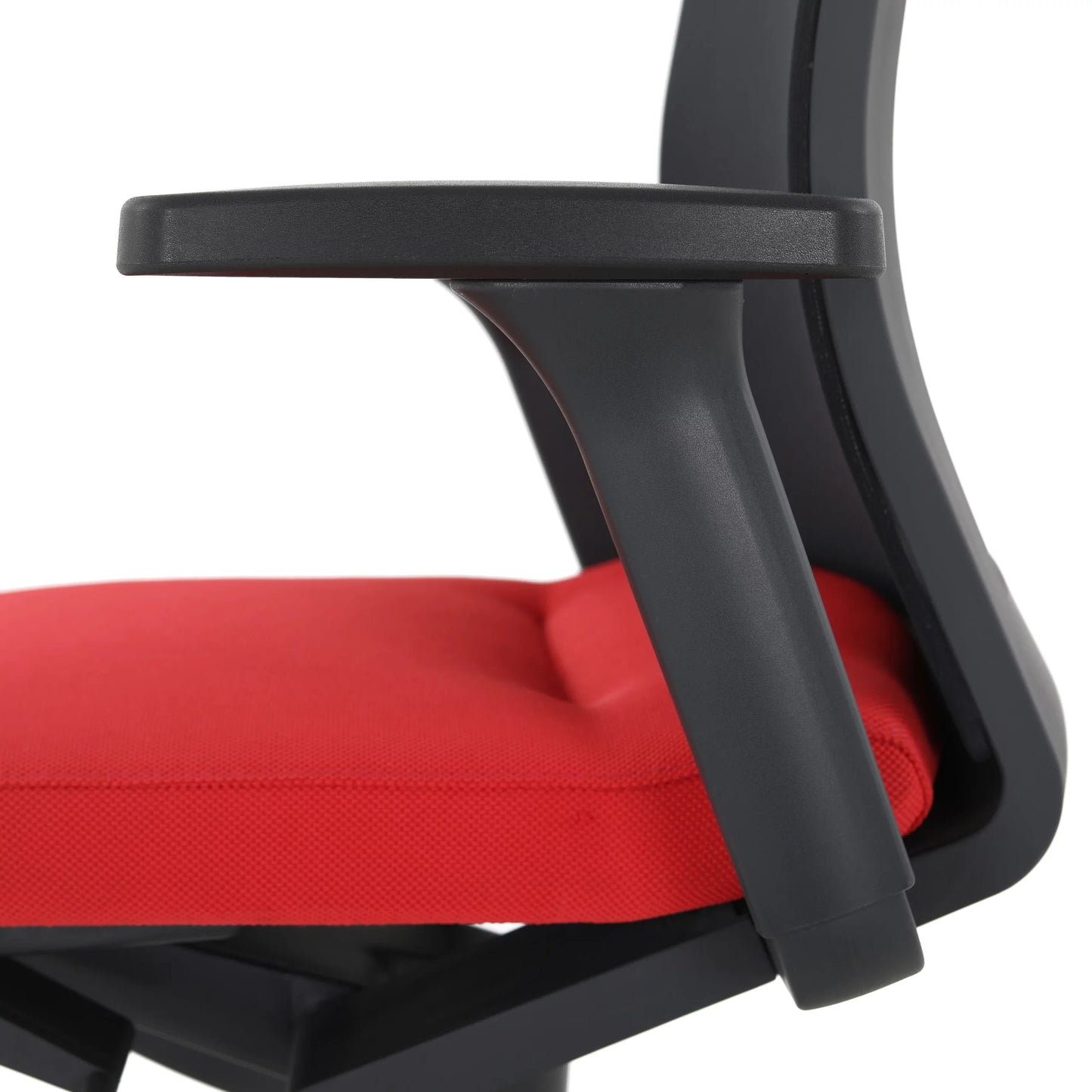Neos Red Fabric Office Task Chair