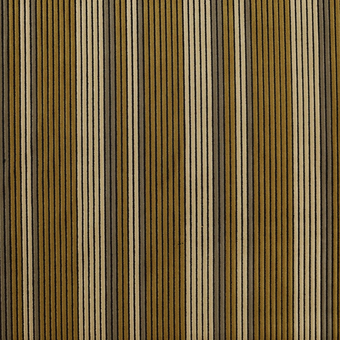 Andrew stripe cotton tobacco fabric - Farsh
