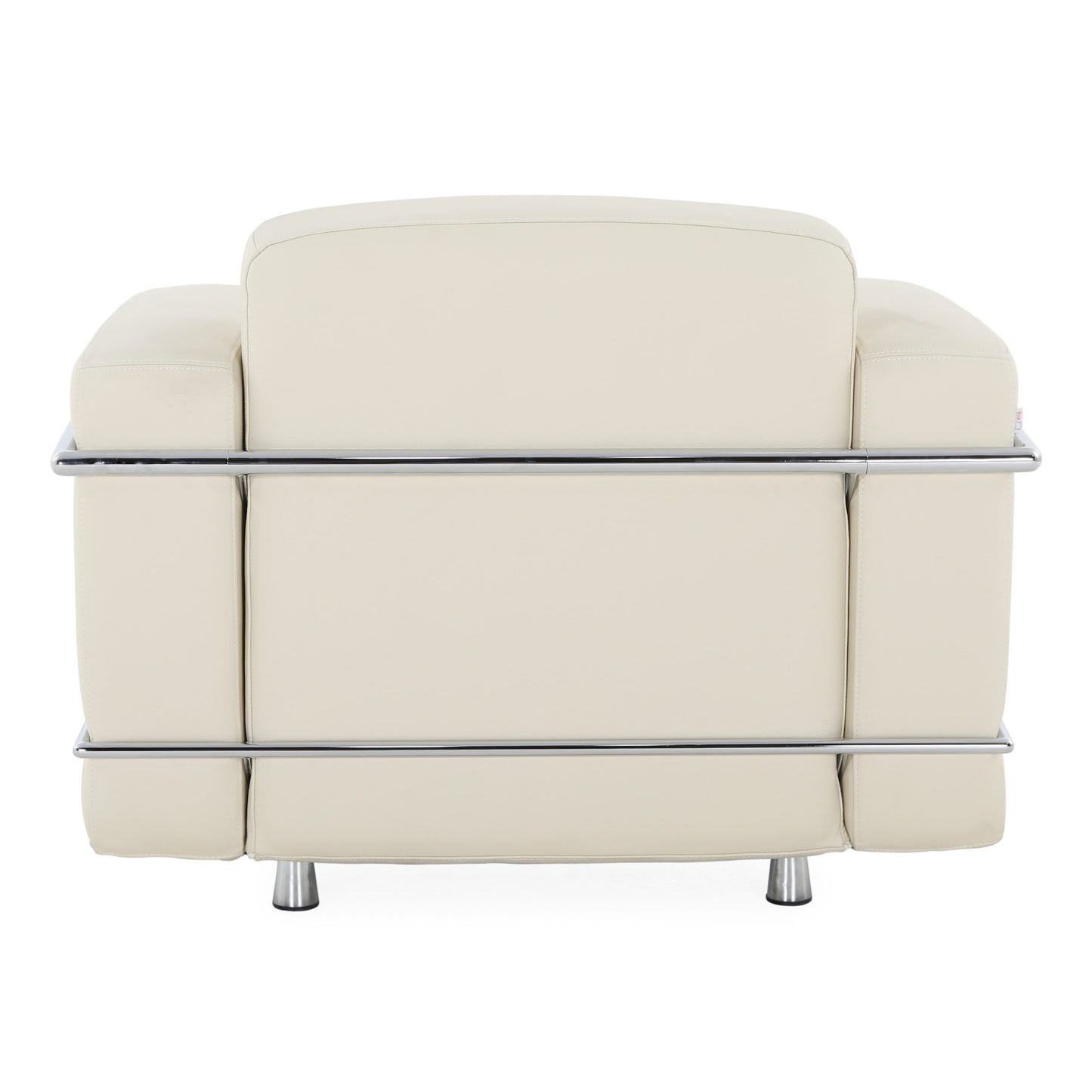 Studio armchair Armchair with its frame resting on chromium
