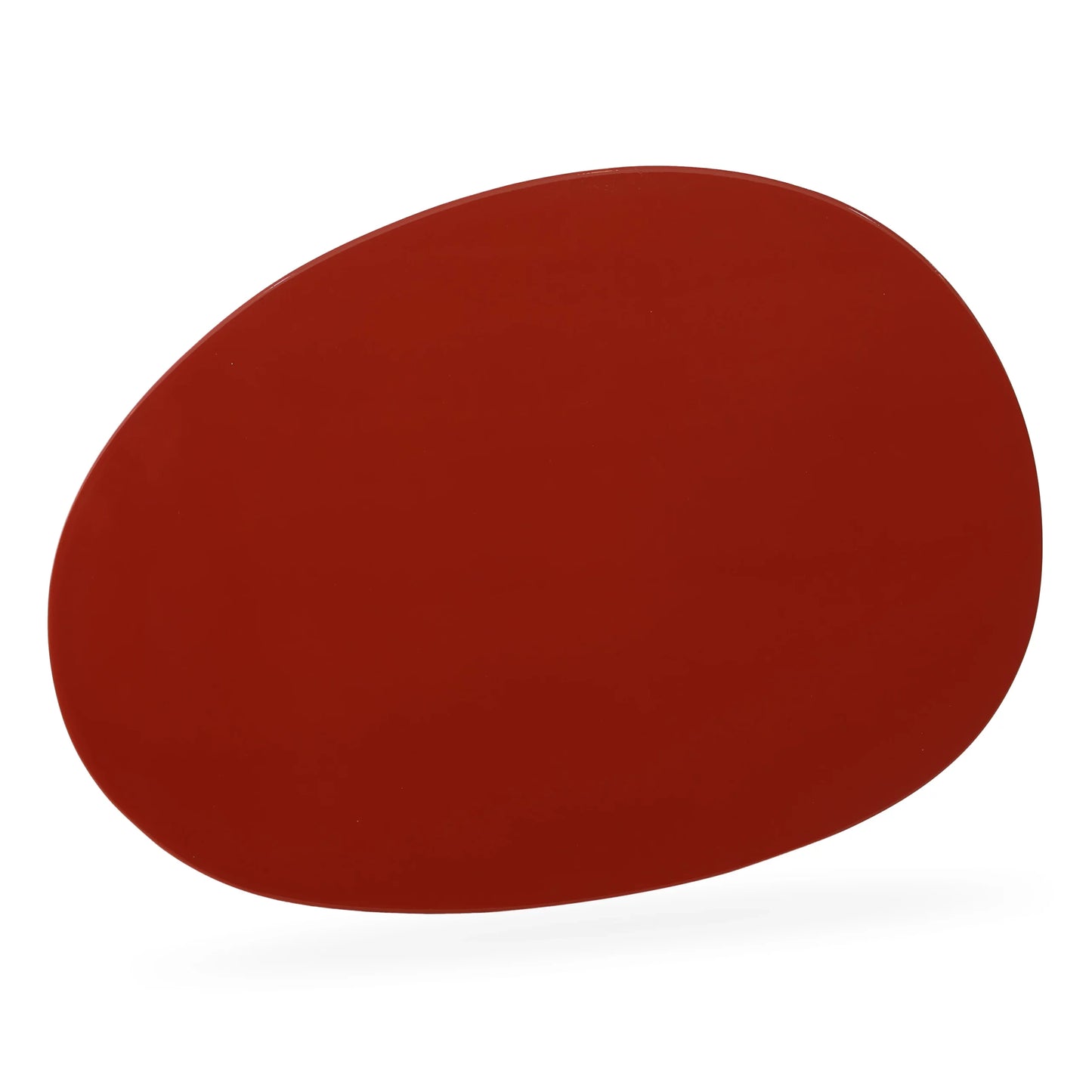 Picadilly Red Lacquered Top Side Table