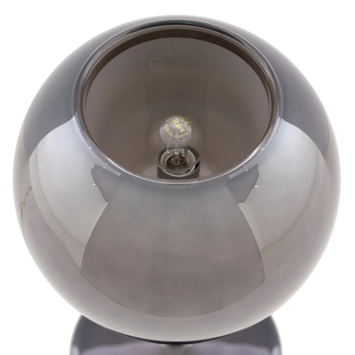 Glo Chromed Black Glass Table Lamp | Decorative Lighting
