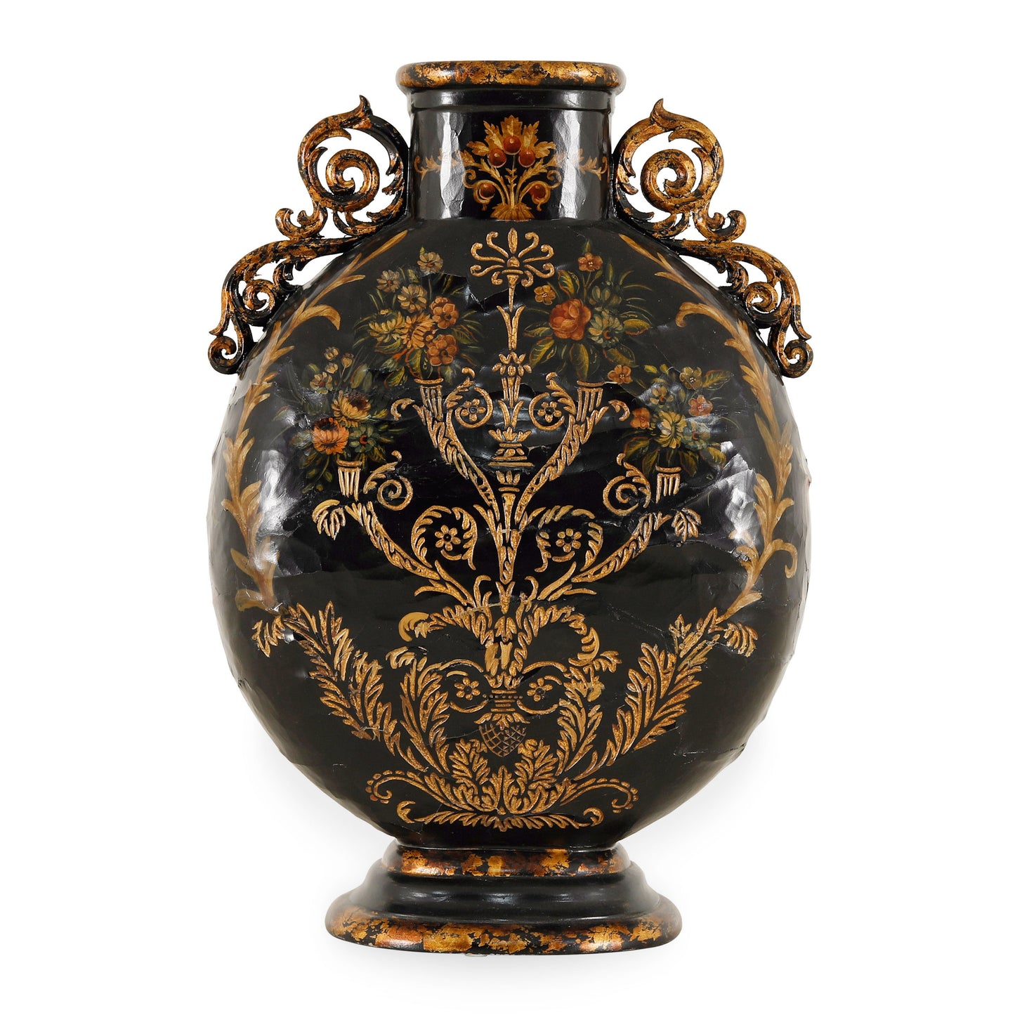 Matara Urn Hand Carved & Painted | The Gallery