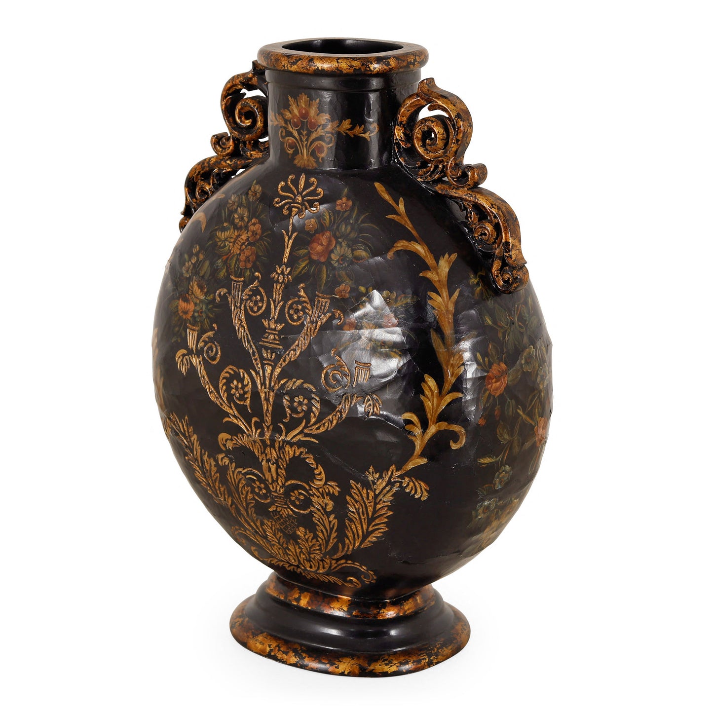 Matara Urn Hand Carved & Painted | The Gallery