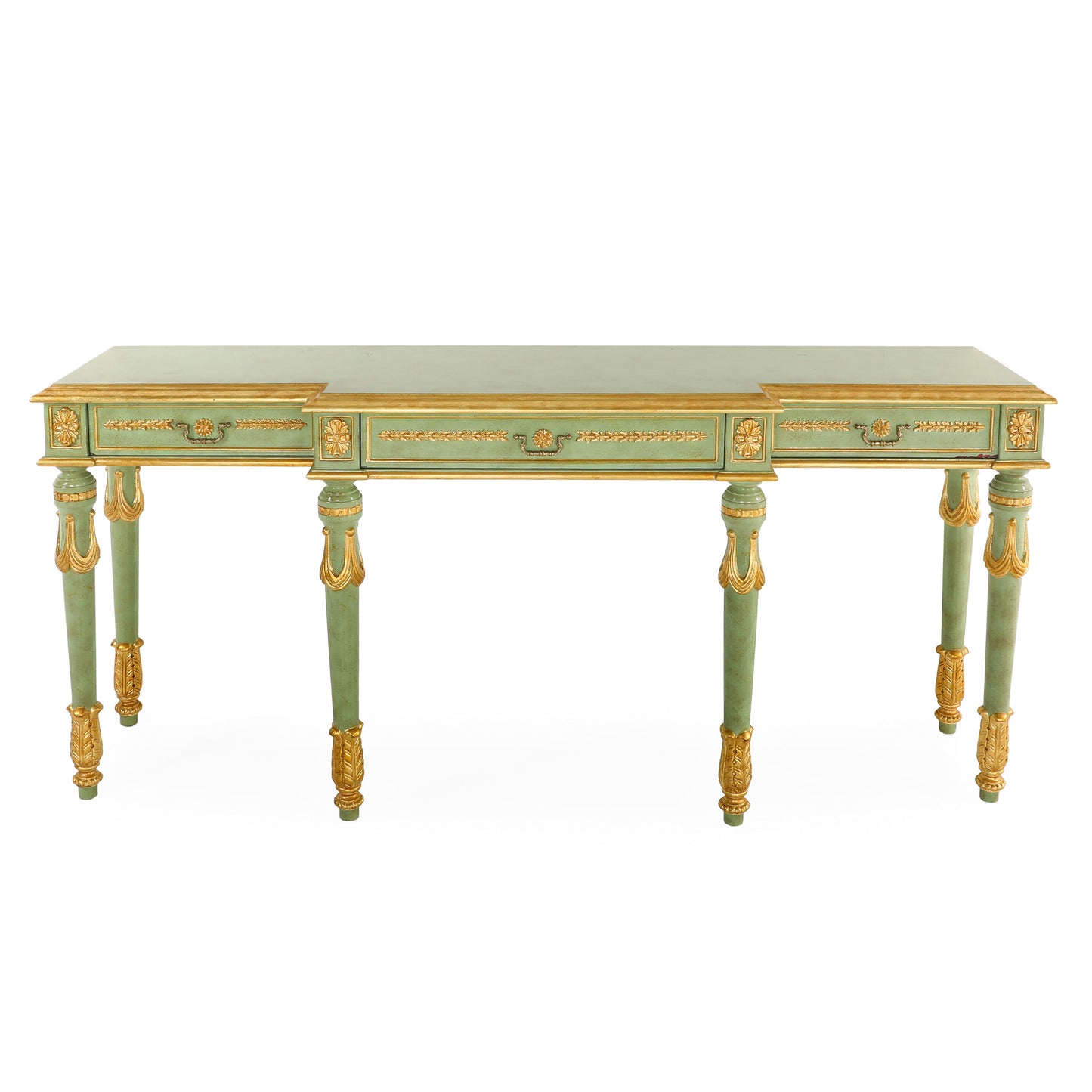 Wisdom Console & Mirror Green | The Gallery