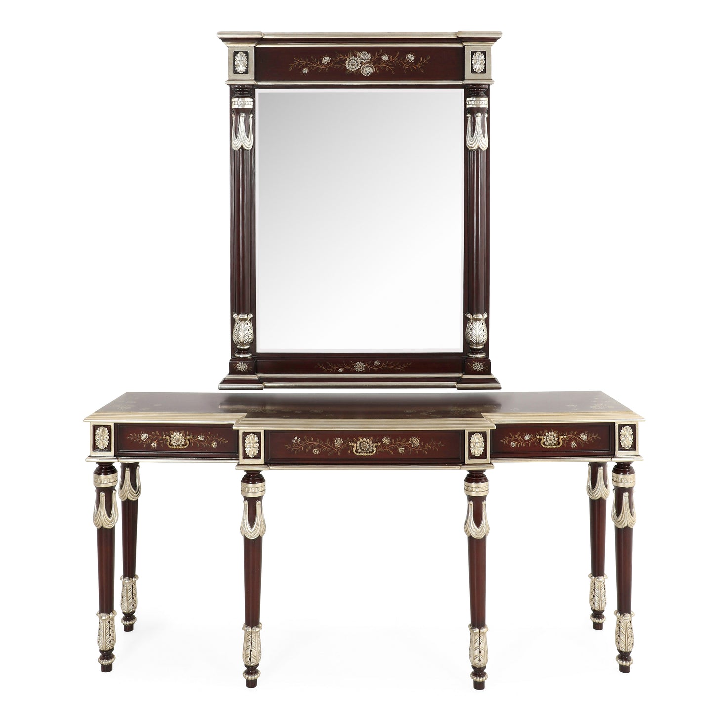 Wisdom Console & Mirror Brown | The Gallery