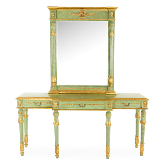 Wisdom Console & Mirror Green | The Gallery