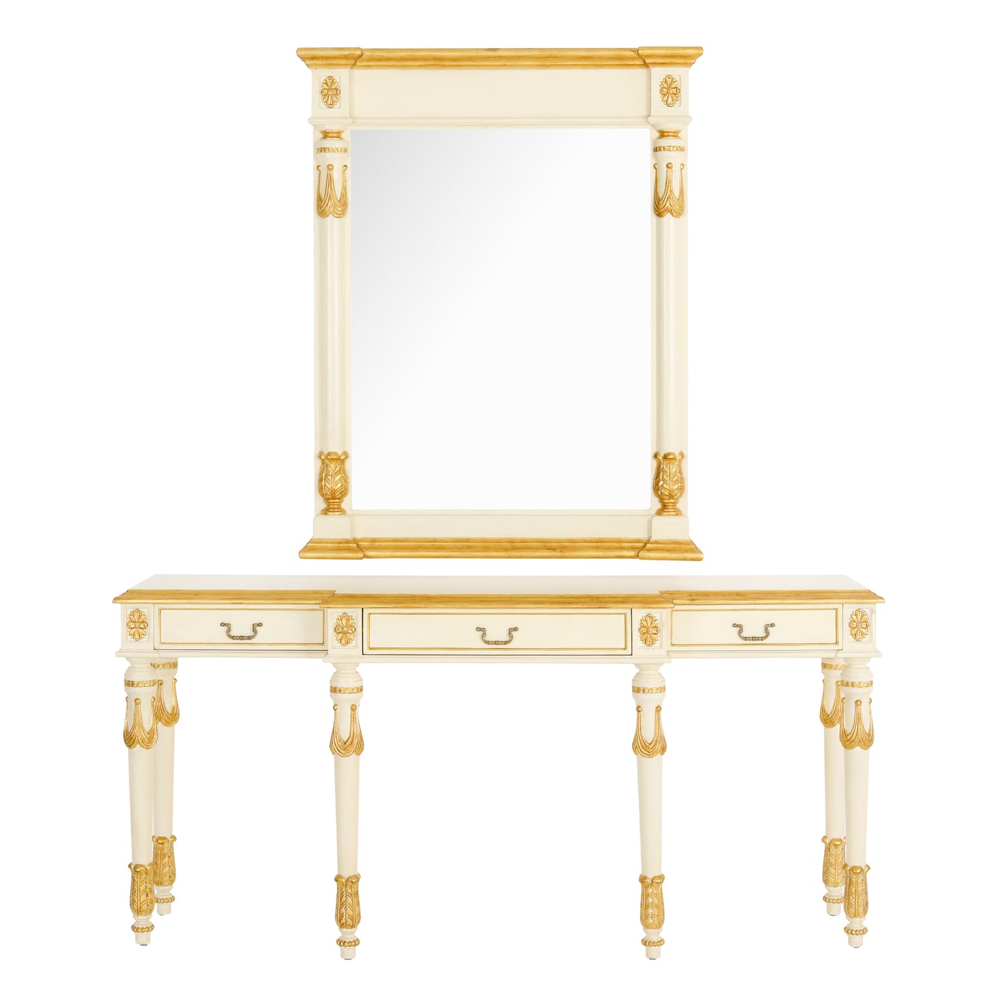 Wisdom Console & Mirror White | The Gallery