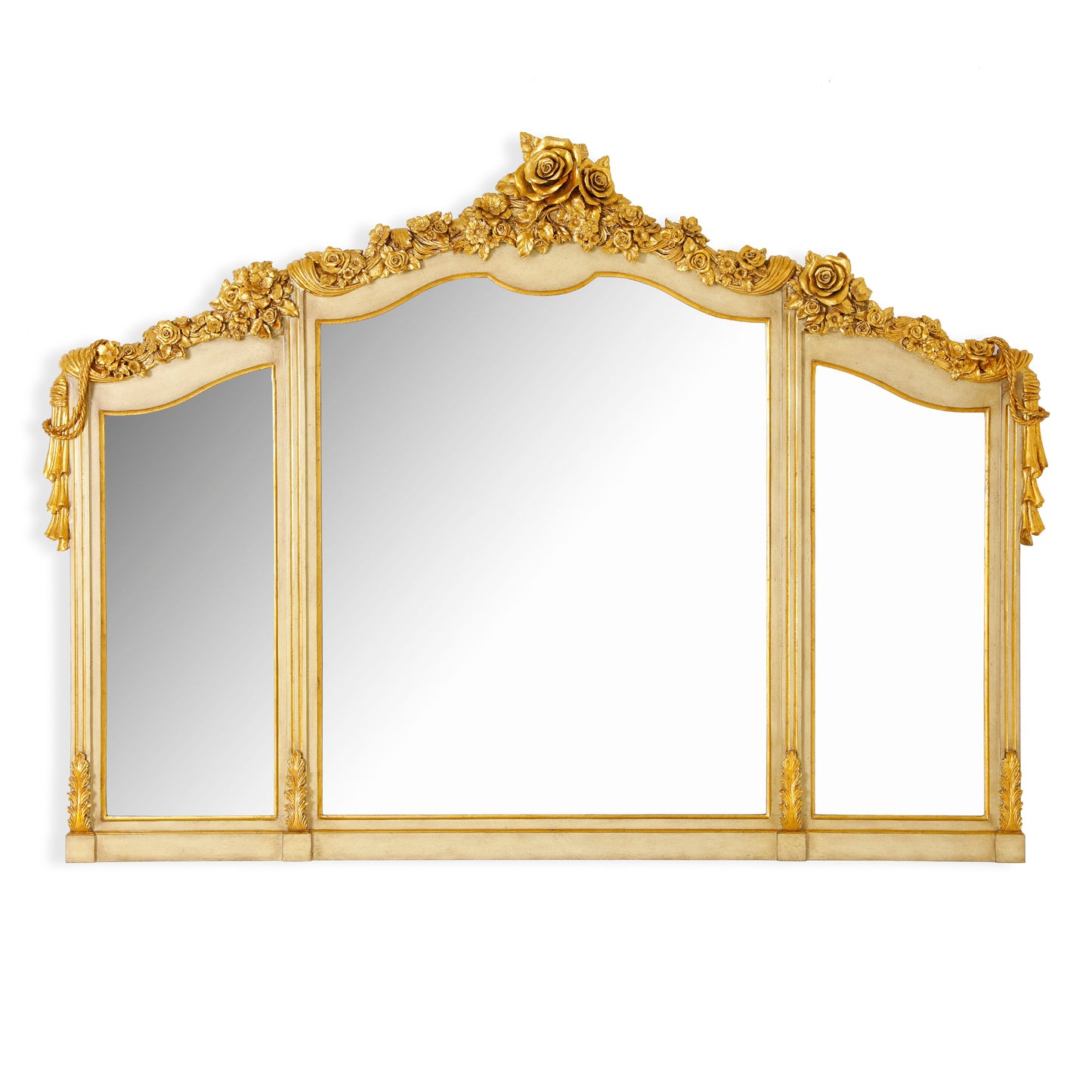 Balinese Vanity Mirror Antique White | The Gallery