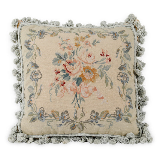 Square Pillow Leaves & Flowers | The Gallery