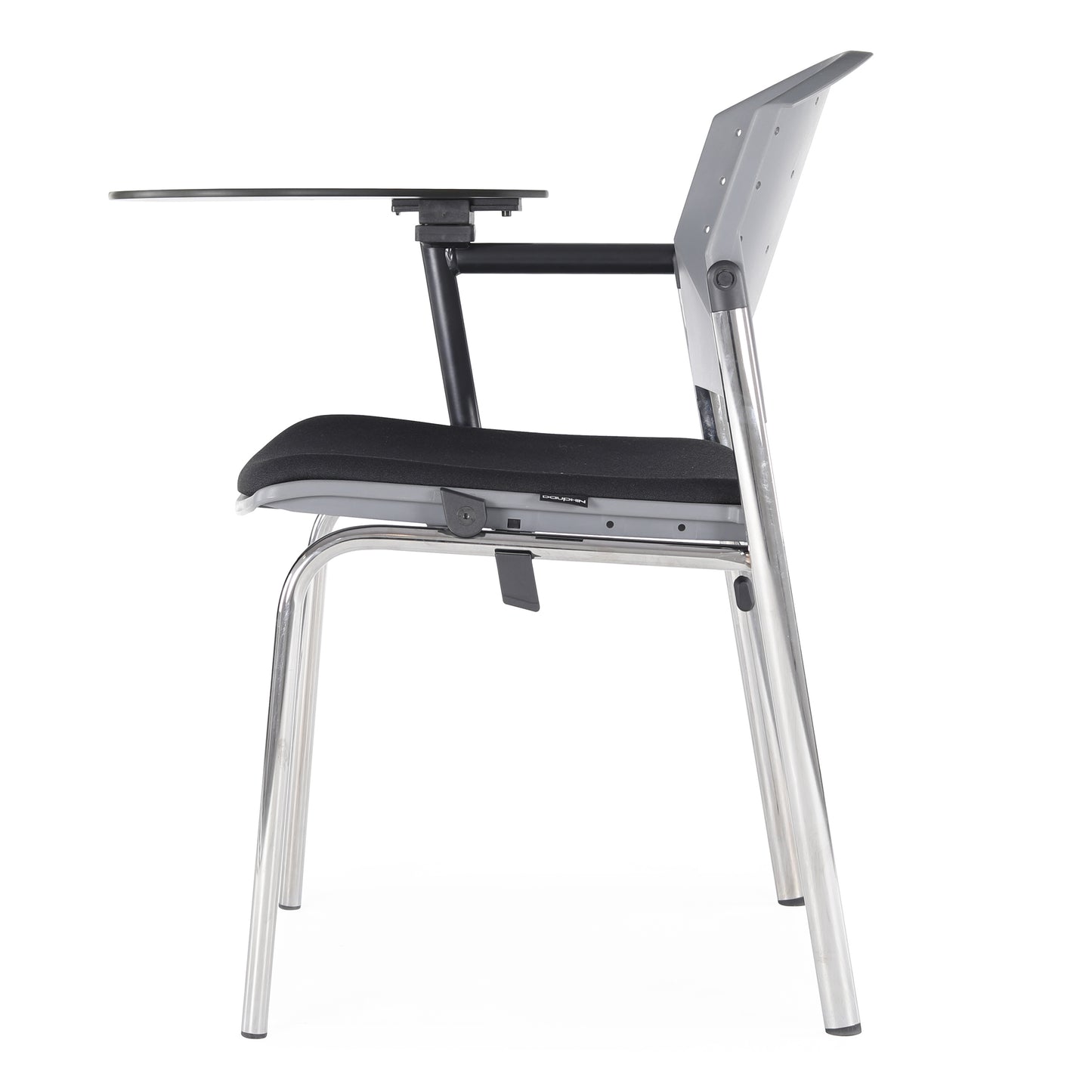 Visitor Chair, Upholstered Seat, Armrests : Writing Tablet | Dauphin