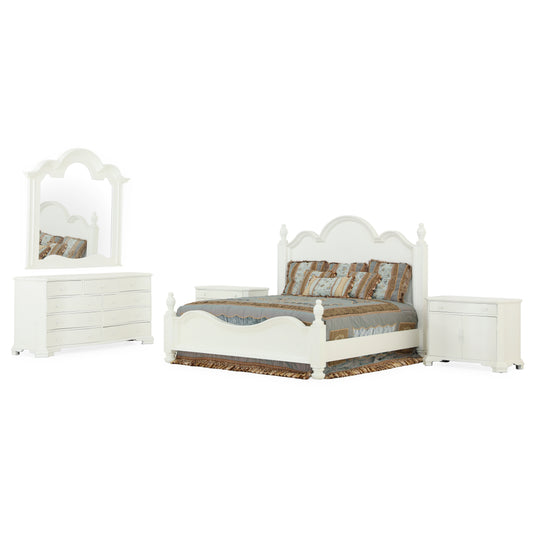 High Cloud King Bed Room White (Set of 5) | The Gallery