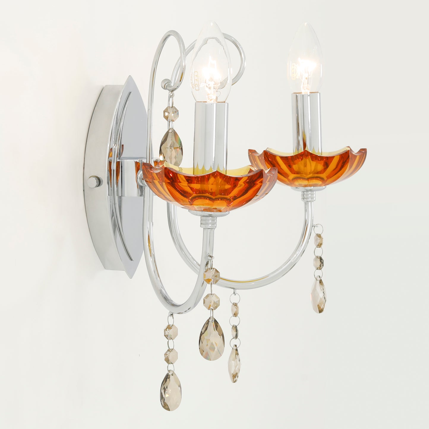 Rainbow Silver Wall Light