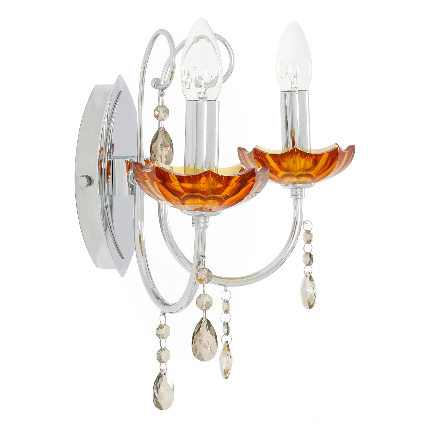 Rainbow Silver Wall Light