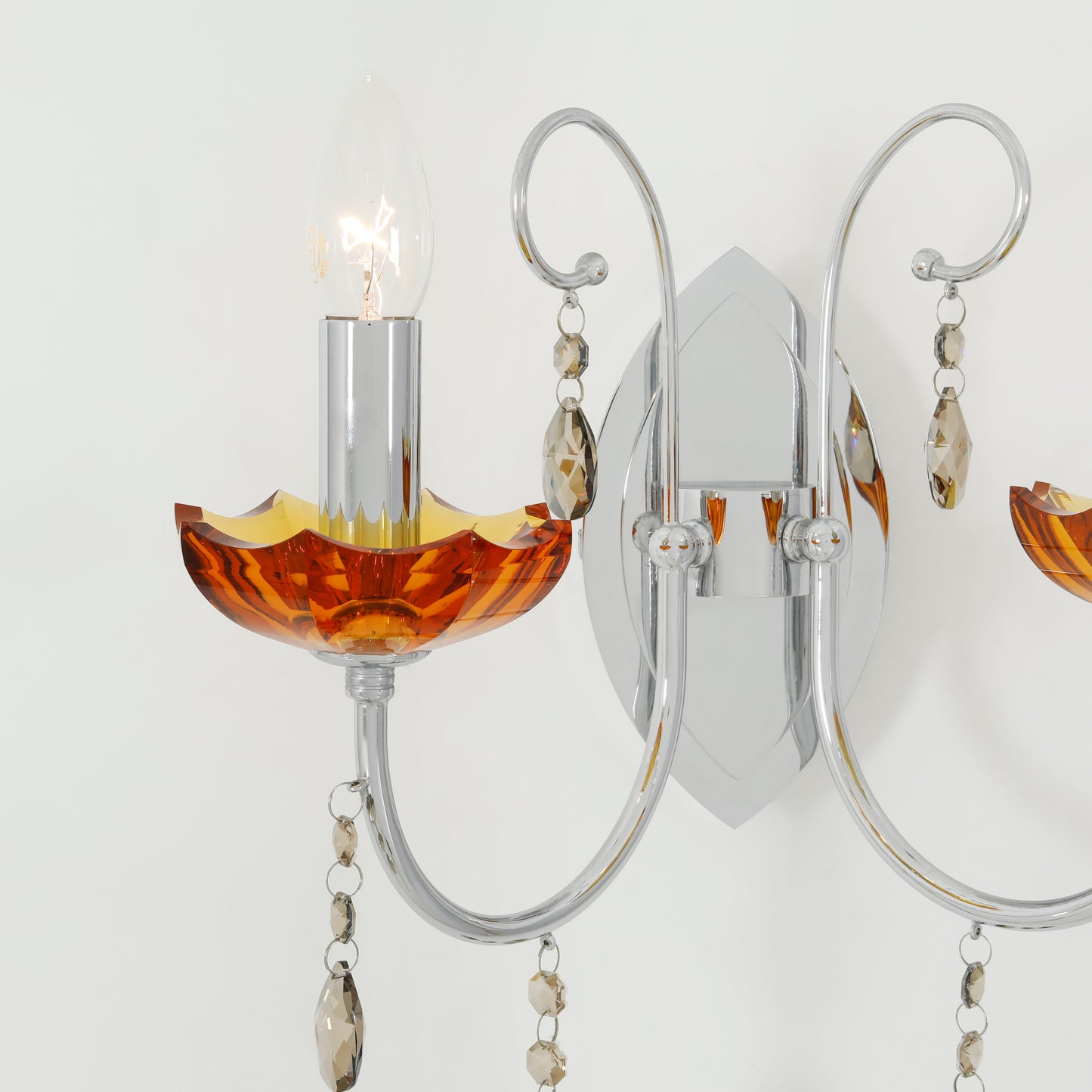 Rainbow Silver Wall Light