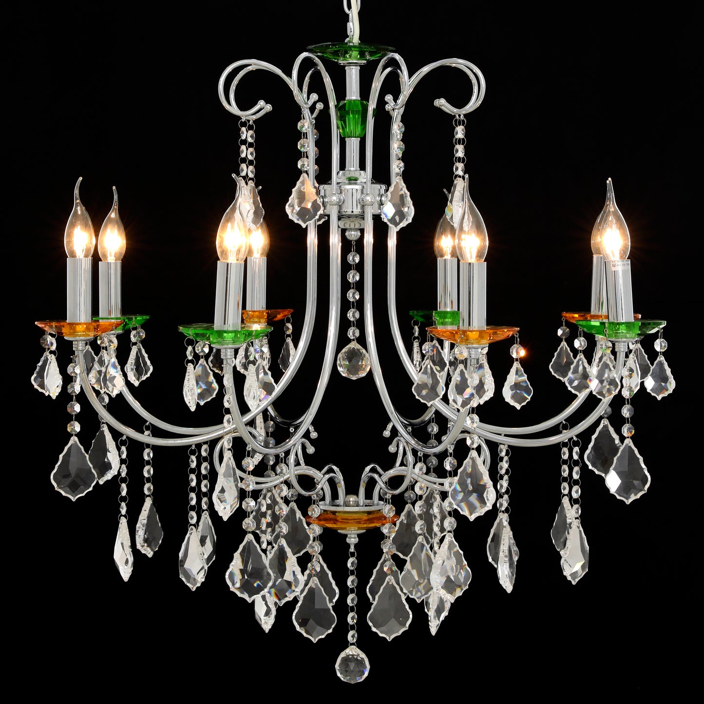 Rainbow Silver Chandelier