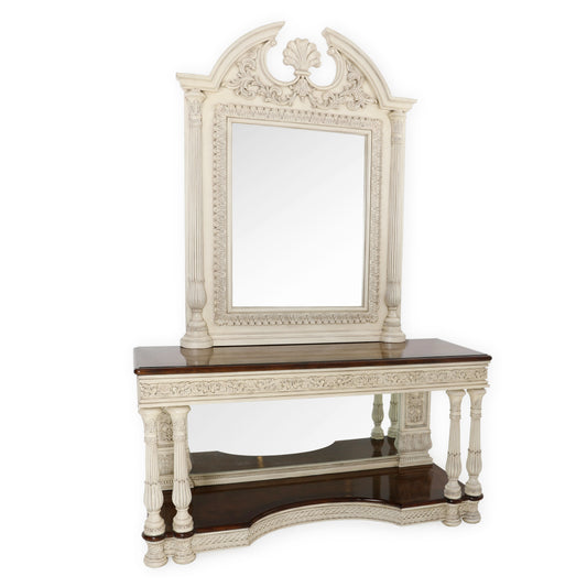 Hazel Console & Mirror Gold | The Gallery