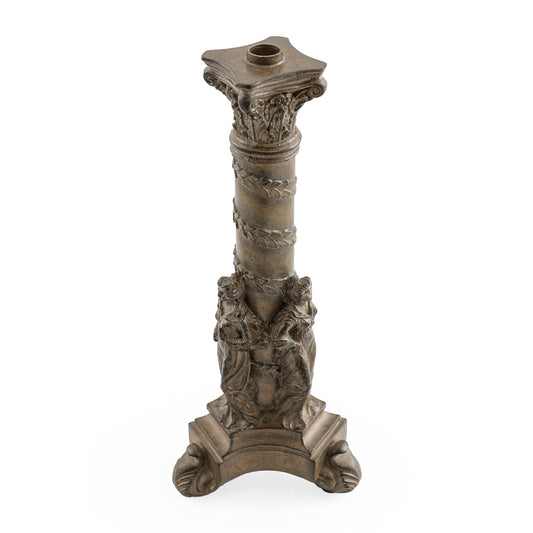 2905 - حاملات شموع PR - قطر 6 بوصات × ارتفاع 16 بوصة - ذهبي عتيق