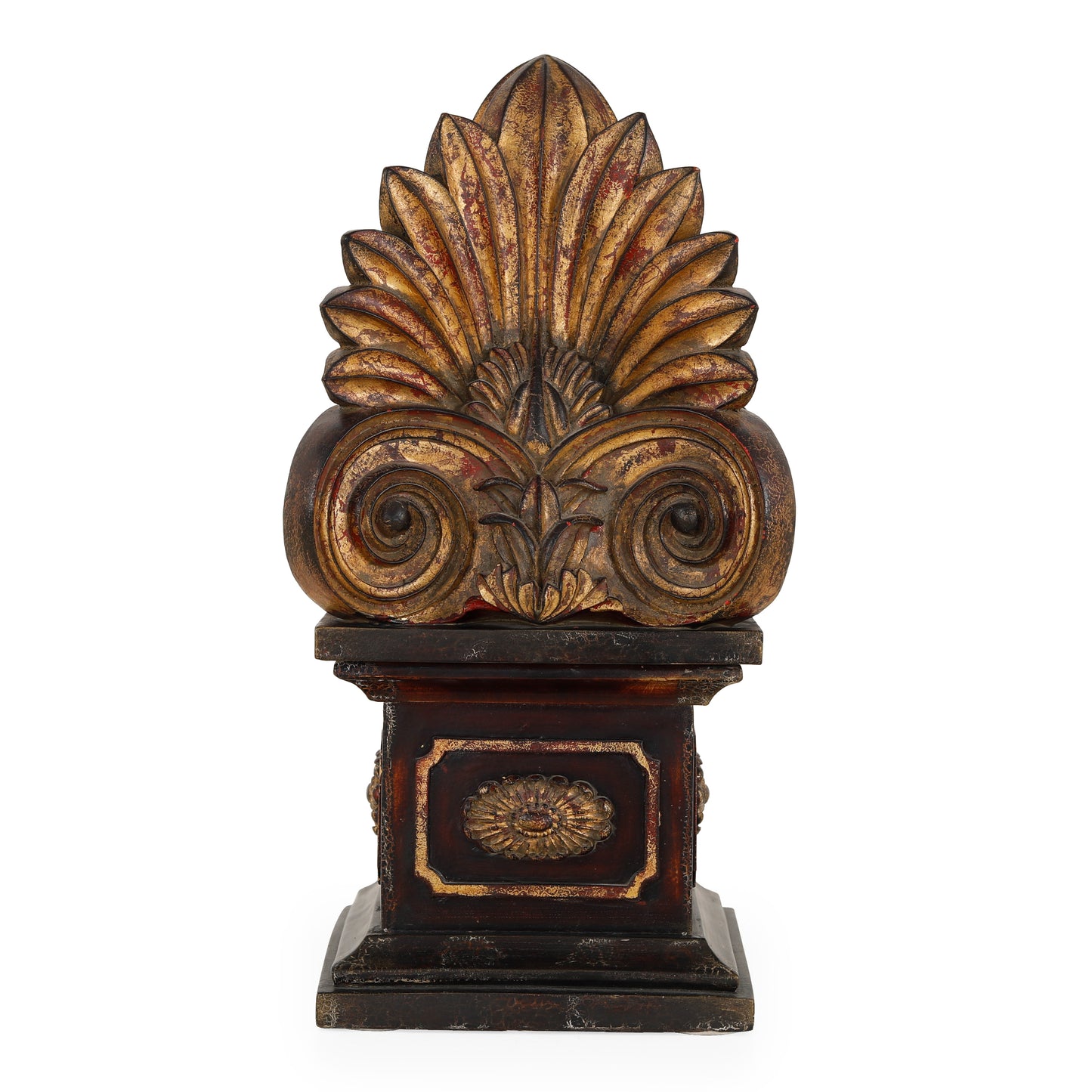 IONIC FINIAL - 11W X 11D X 22H - DISTRESS