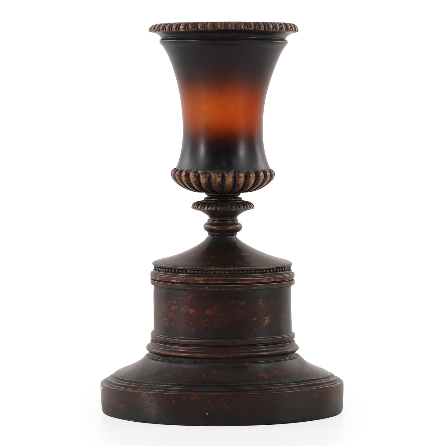 مرطبان كلاسيكي - قطر 10 بوصات × ارتفاع 23 بوصة - كهرماني/برونزي