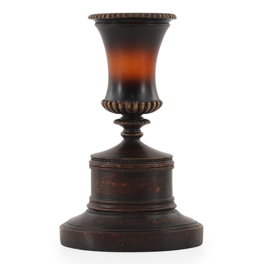 مرطبان كلاسيكي - قطر 10 بوصات × ارتفاع 23 بوصة - كهرماني/برونزي