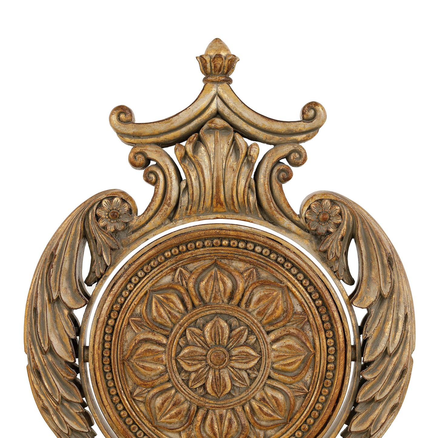 3913 - مرآة زينة - 16 عرض × 8 عمق × 28 ارتفاع - لون ذهبي رمادي/P1033