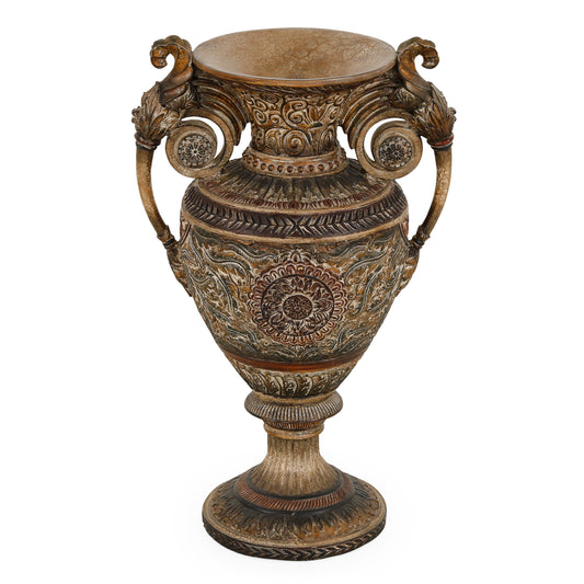 3918 - جرة مزخرفة - 15 عرض × 11 عمق × 24 ارتفاع فلورنتين/P1034