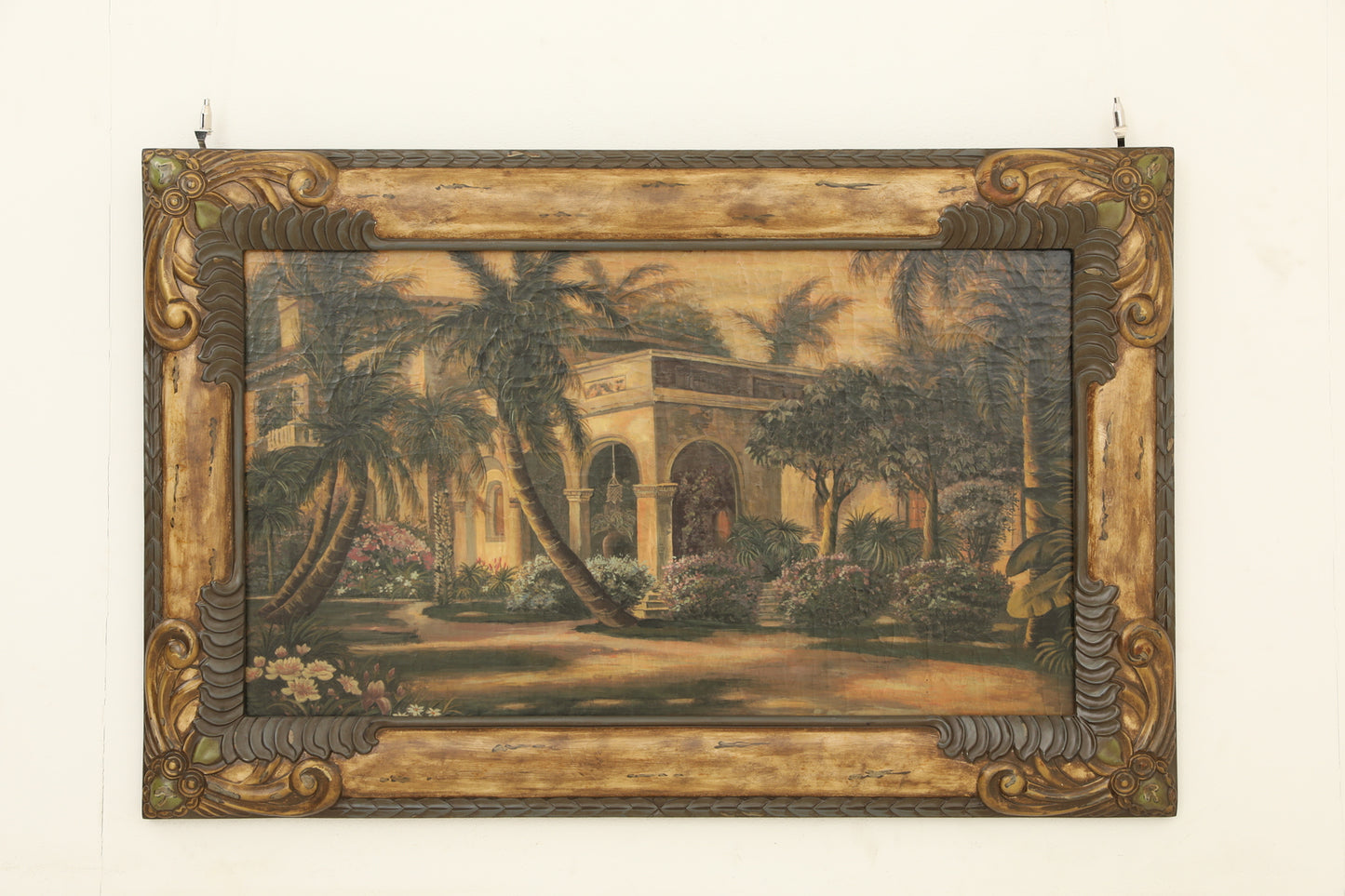 لوحة جدارية خشبية بإطار