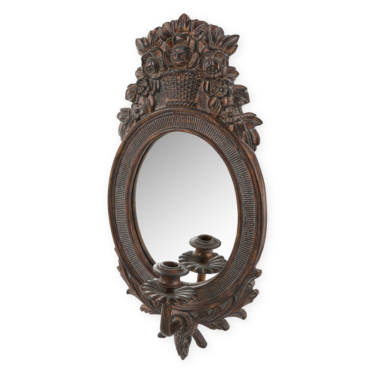 إطار من البولي ريزين مع مرآة على شكل حرف W