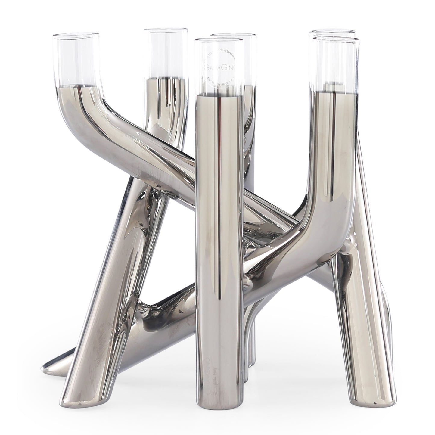 Mistic candleholder Silver | Gaia Gino