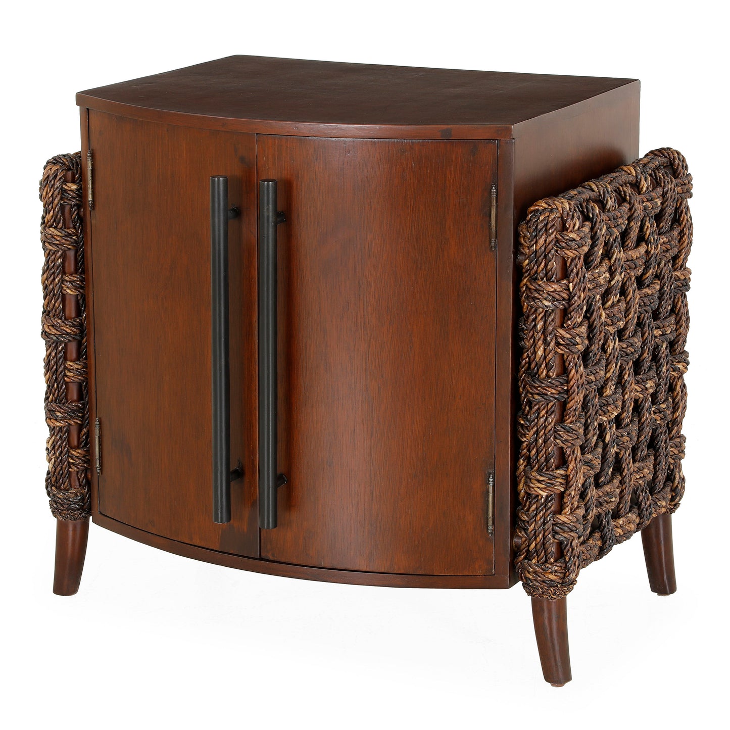 Wooden Nightstand with rope | The Gallery