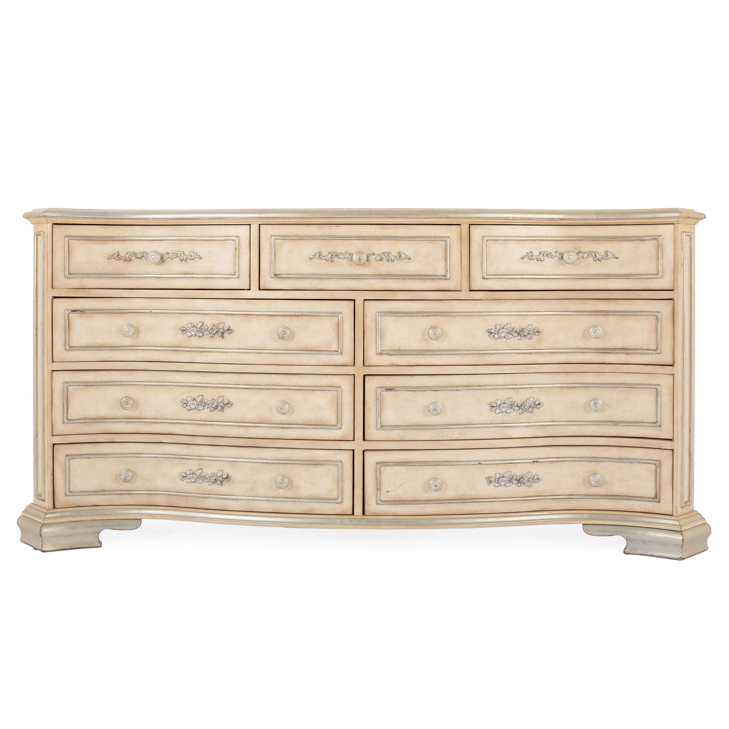 High Cloud Dresser With White And Gold Color