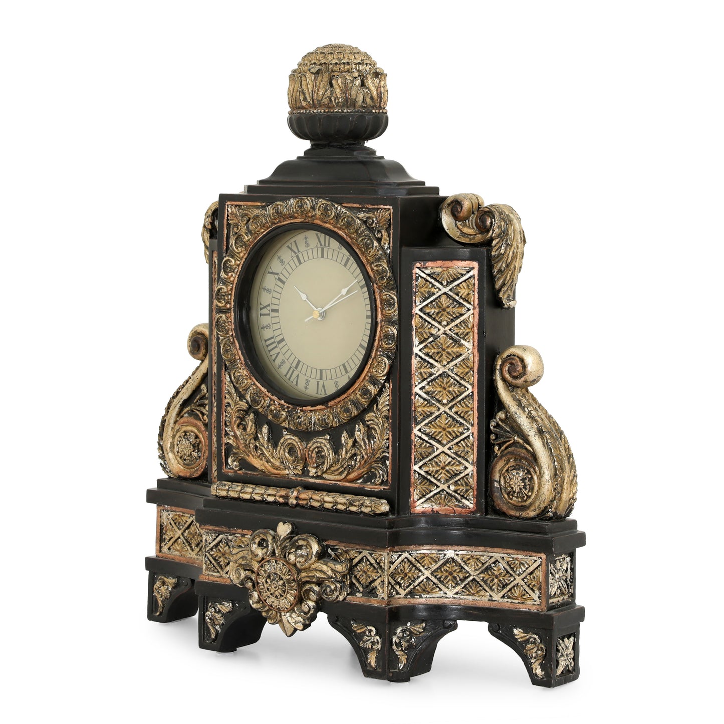CLOCK-17W X 6D  X 20H- OLDE  WORLD  FINIALS - Farsh