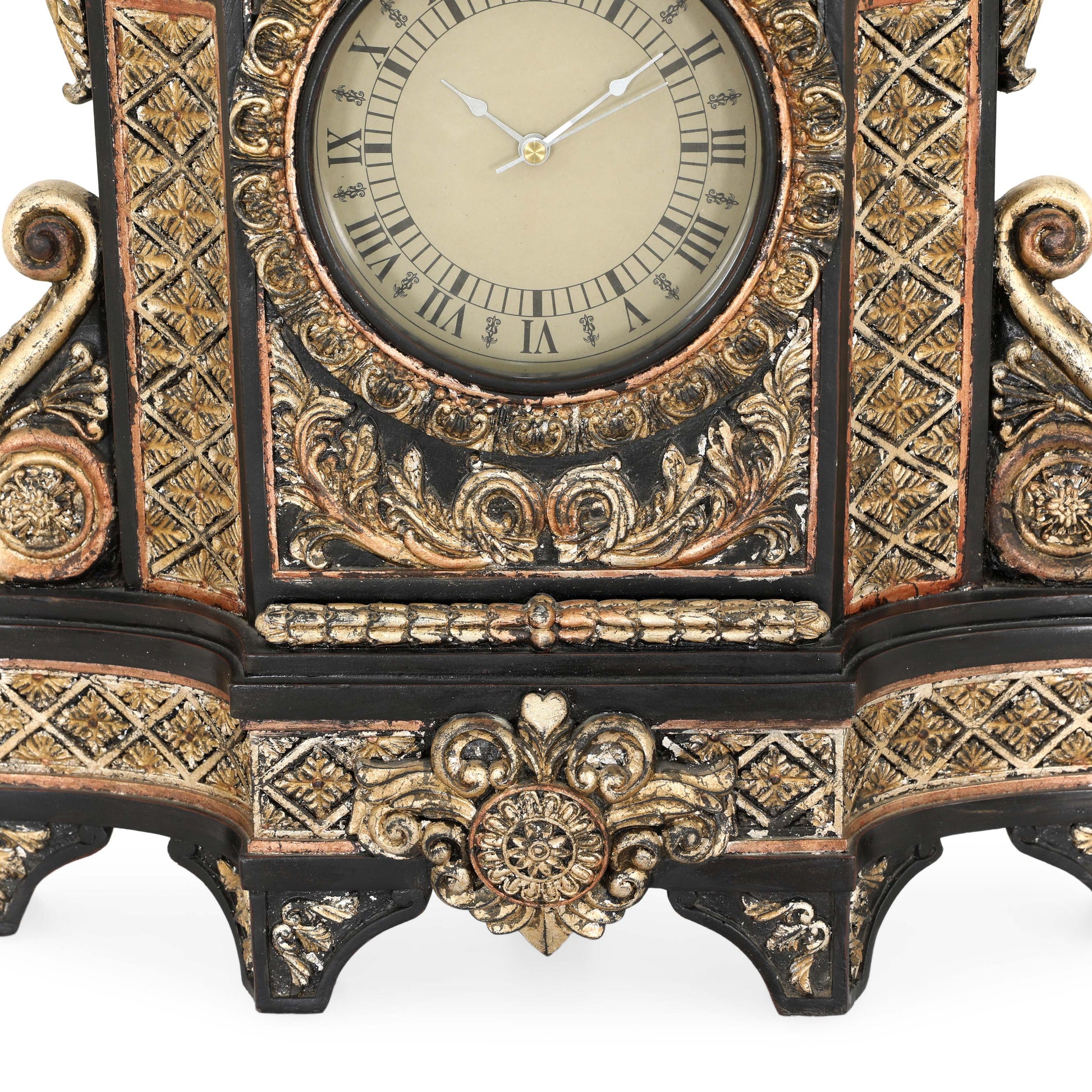 CLOCK-17W X 6D  X 20H- OLDE  WORLD  FINIALS - Farsh