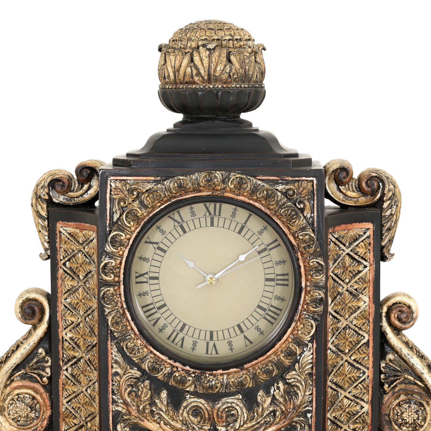 CLOCK-17W X 6D  X 20H- OLDE  WORLD  FINIALS - Farsh