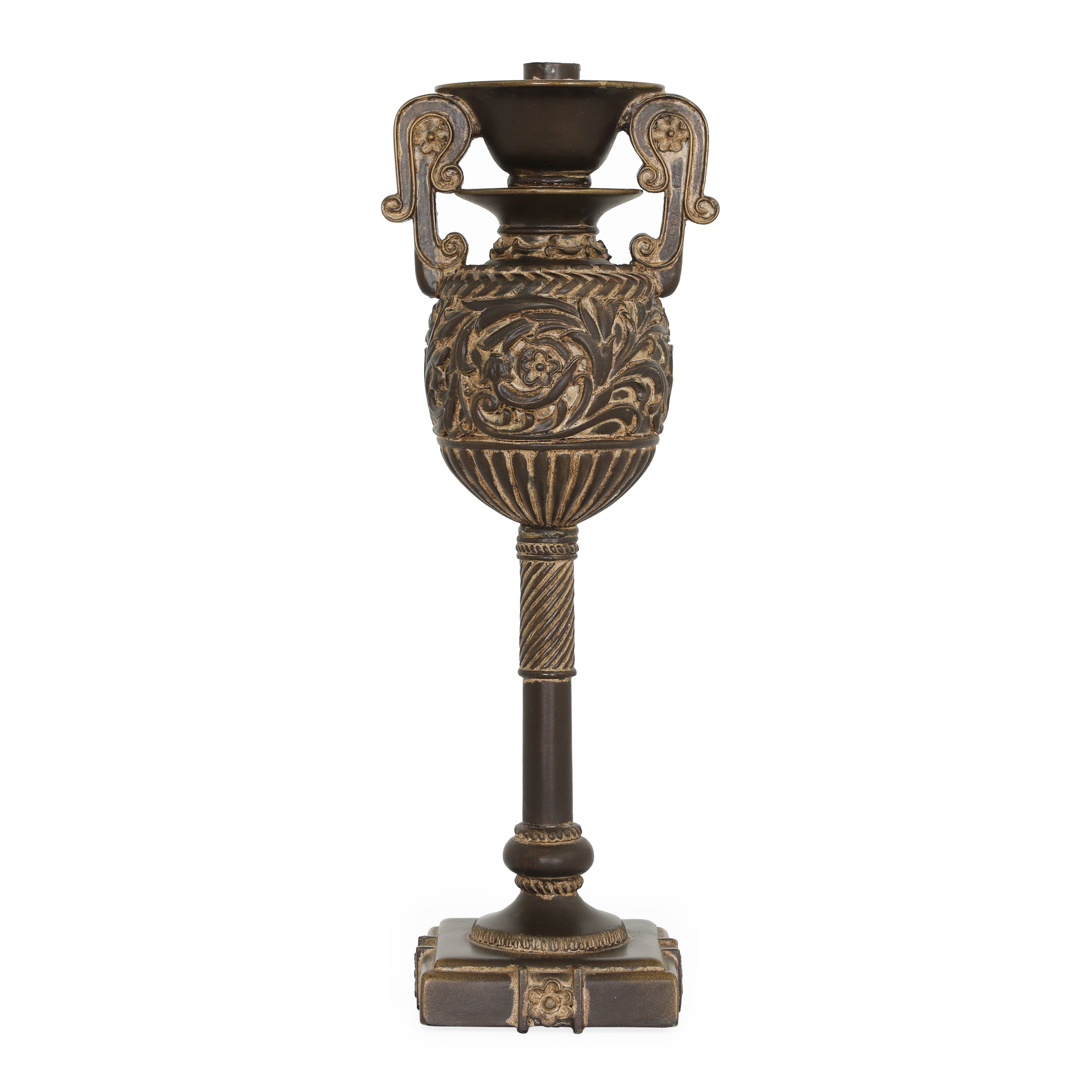 3898- 3/SET CANDLE HOLDERS - 16H-18-22H ACANTHUS / P1027 – Farsh