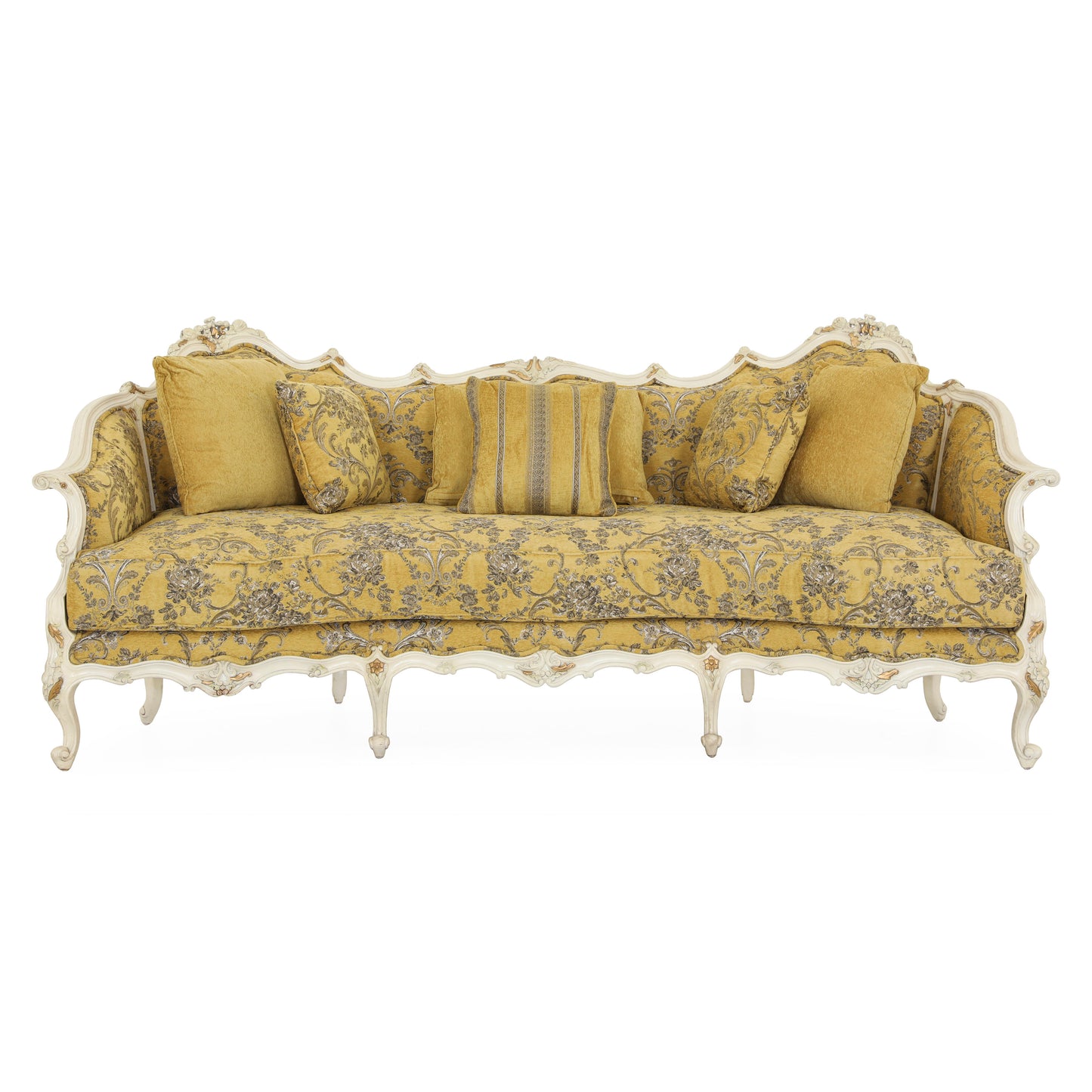 Jacqueline Sofa Set Yellow (Set of 4) | The Gallery