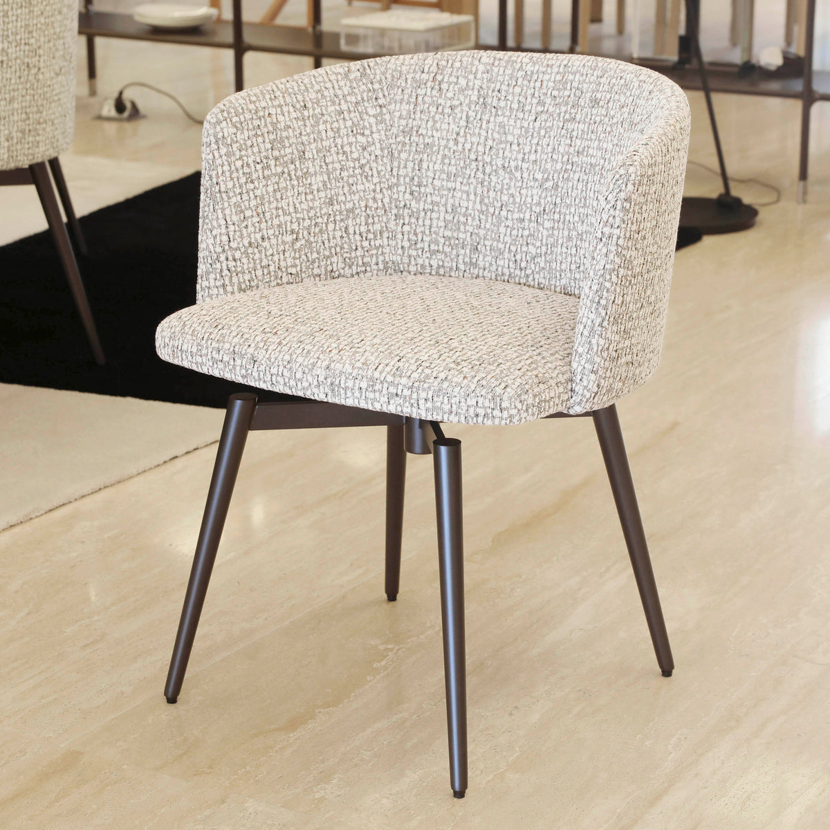 VERGE DINING TABLE & BALLET SWIVEL DINING CHAIR