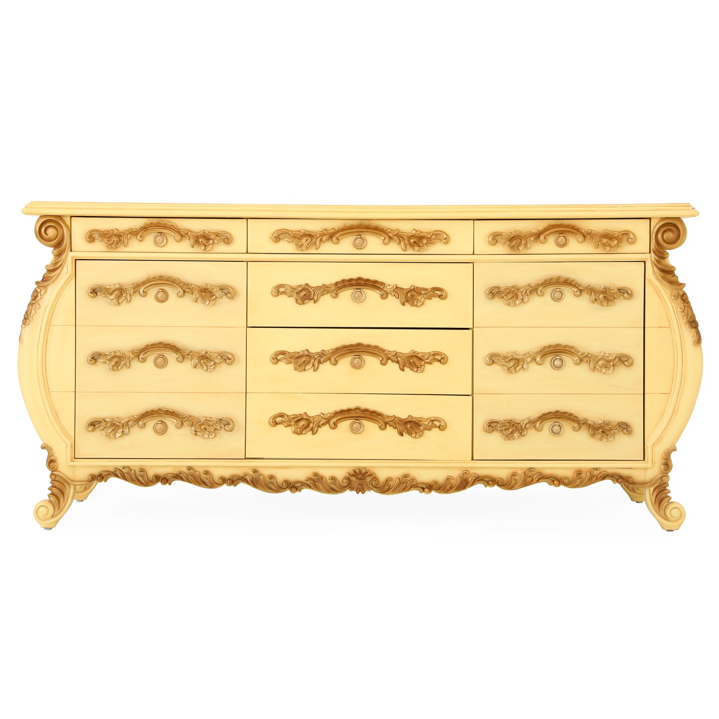 EMILE ING BED ROOM GOLDEN YELLOW FINISH