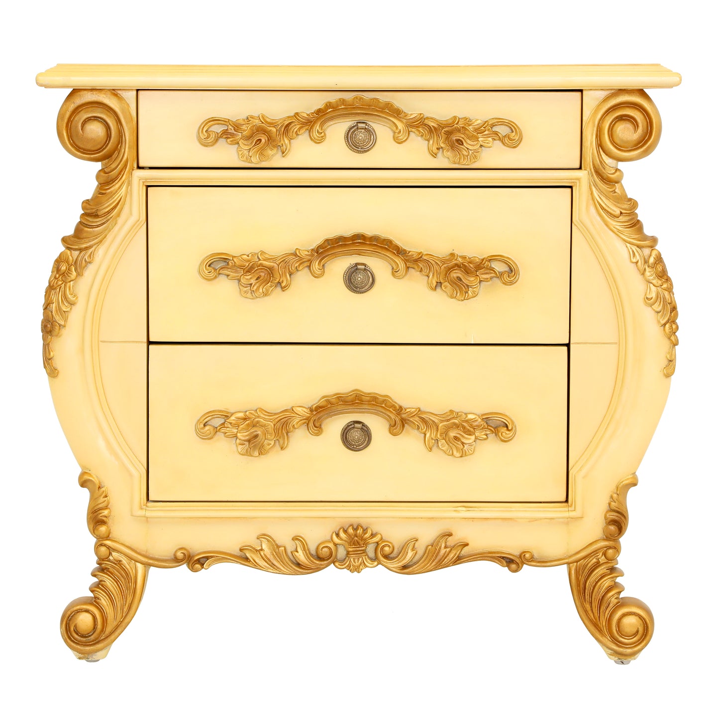 EMILE ING BED ROOM GOLDEN YELLOW FINISH