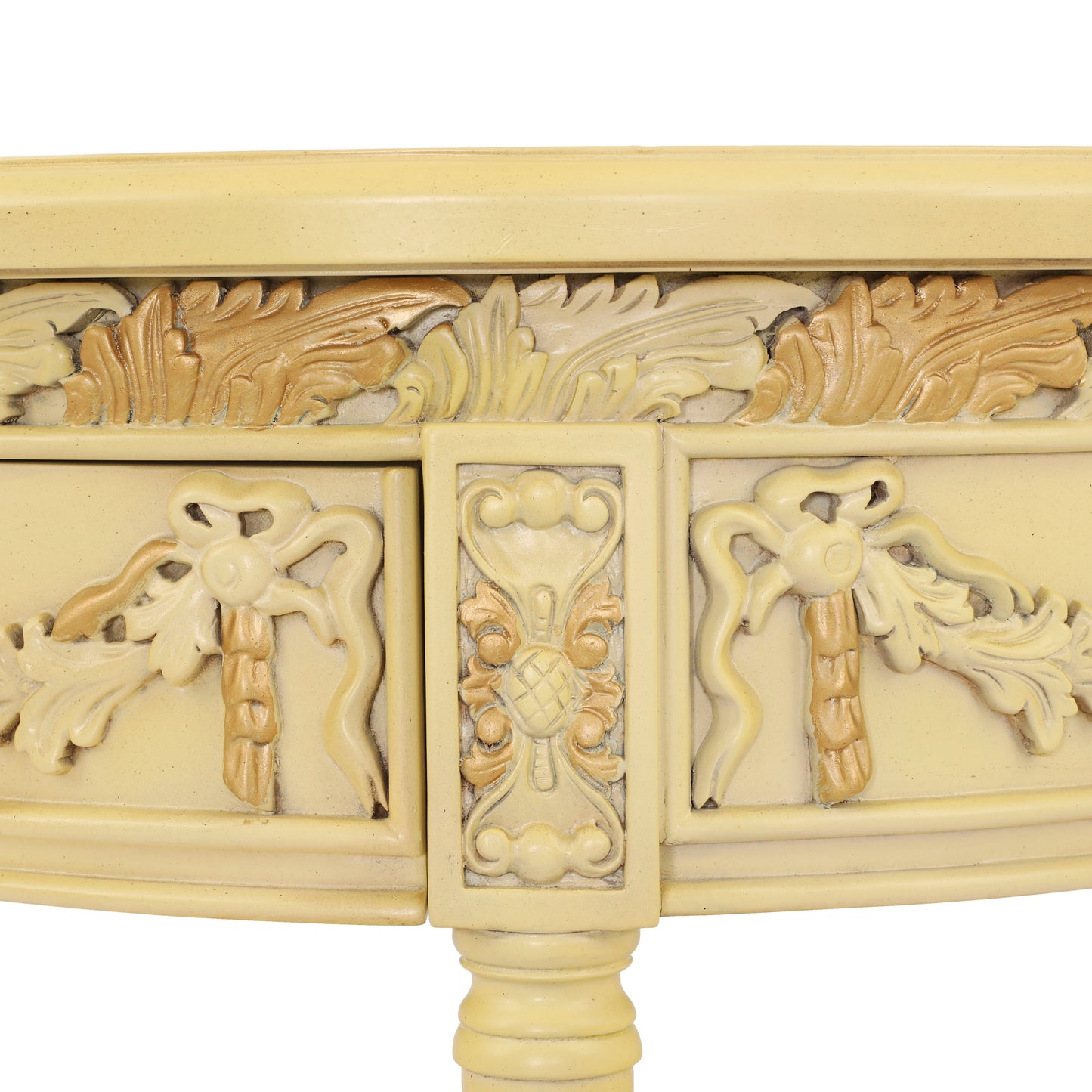LEONERE KING BED ROOM WHITE WITH GOLD